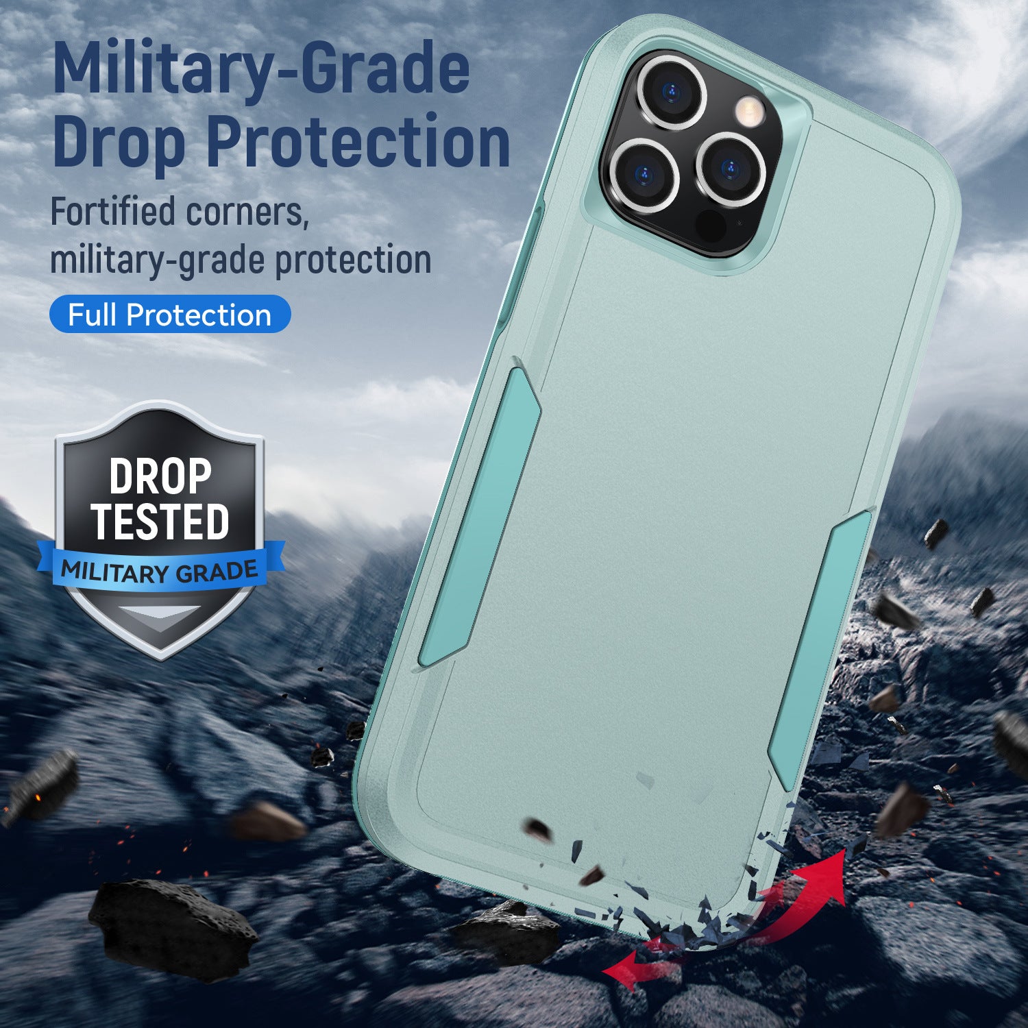 Anti-fall Anti-seismic Silicone All-inclusive Frosted Phone Case