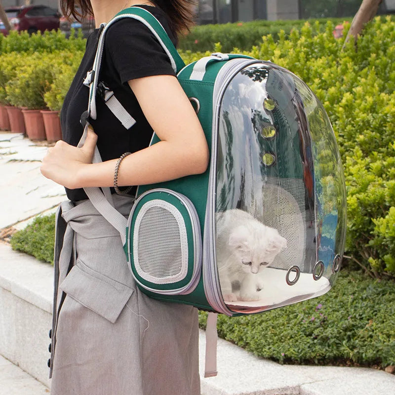 High Quality Transparent Bubble Recycled Outdoor Travel Space Capsule Astronaut Breathable Dog Cat Pet Carrier Backpack