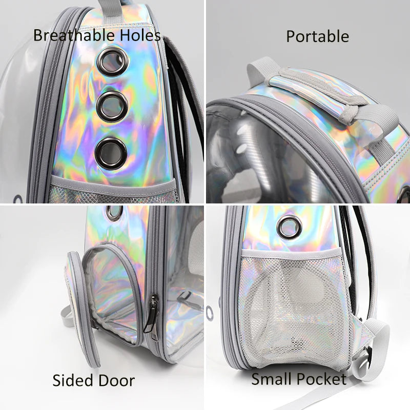 High Quality Transparent Bubble Recycled Outdoor Travel Space Capsule Astronaut Breathable Dog Cat Pet Carrier Backpack